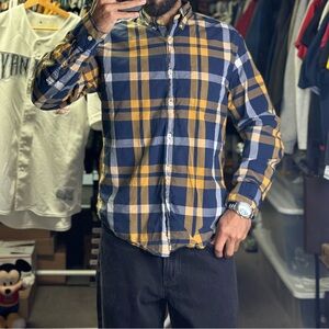 J.Crew Quality Woven Shirt Men’s Size L Button Down Long Sleeve Plaid Slim Fit